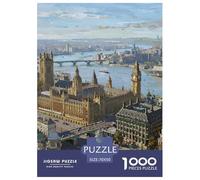 Ville de Londres 1000 Pièces Puzzle Adultes Puzzles Oil Painting Style Décoration D Intérieur Enfants Cadeaux Jouets De Jeu Stimulants 70x50cm/1000pcs