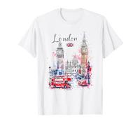 Ville de Londres, Angleterre, Paysage Urbain, Big Bridge, Ben Art, Souvenir T-Shirt