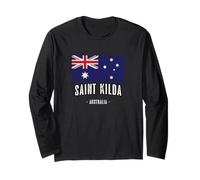 Ville de Saint Kilda, Australie | AU Drapeau australien - Manche Longue