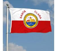 Ville De Santa Clara Drapeaux Décoratif Colorée Garden Flag Durable Drapeaux De Jardin Décoration Pour Pelouse Intérieure Balcon 90X152Cm