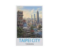 Ville de Taipei Taiwan,Jigsaw Puzzle 1000 Pièces Puzzles Adultes Enfants Intéressant 1000 Pièces Puzzle Personnalisé Jouets(50x70cm)-FS66