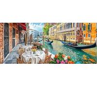 Ville d'eau de Venise Diamond Painting Adulte, 5D DIY Peinture Diamant Complet Set, Diamant Cristal Art Broderie Adultes Enfants Peinture Kit, pour Décoration Murale Maison Cadeau 60x140cm v-753