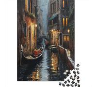 Ville d'eau de Venise Puzzle 1000 Pièces Adultes - Puzzle Adulte 1000 Pièces - Puzzle À Impression De Haute Qualité - Puzzle Art 1000pcs (75x50cm)