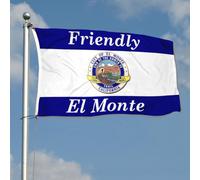 Ville D'El Monte Drapeaux Décoratif Drôle Garden Flag Durable Drapeau De Jardin Décoration Pour Intérieure Balcon Extérieure 90X152Cm