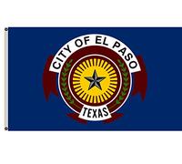 Ville D'El Paso, Texas Drapeau Drapeau De Jardin Avec Œillets Garden Flag Pour Maison Fête Vacances 3X5Ft