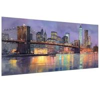 Ville Diamond Painting Adulte Vue Nocturne Peinture Diamant Grand Format 100x200cm Broderie Diamant Kit DIY Diamond Painting Adulte Débutants 5D Strass Broderie Point de Croix , Murale Décor A-U547