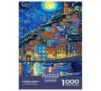 Ville étoilée Puzzle 1000 Pièces Educa Jouet en Bois Cadeau Unique De l'art De La Décoration Jeu Éduchatif Challenge Toy Adultes Et Enfants À Partir De 14 Ans 70x50cm/1000pcs
