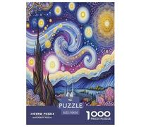 Ville étoilée Puzzle 1000 Pièces Educa Jouet en Bois Cadeau Unique Décoration Intérieure Jeu Éduchatif Challenge Toy Adultes & Enfants des 14 Ans 70x50cm/1000pcs