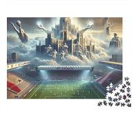 Ville Fantastique Puzzle pour Adultes Puzzle 1000 Pièces Stade Jeu de Puzzle 1000 Pièces Papier Détente Décoration Maison Cadeau 70x50cm/1000pcs