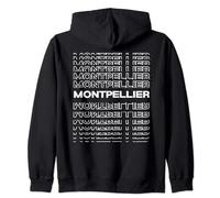 Ville Minimaliste - France Moderne Montpellier Sweat à Capuche