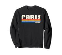 Ville Natale de Paris, KY, Style rétro des années 70 et 80 Sweatshirt