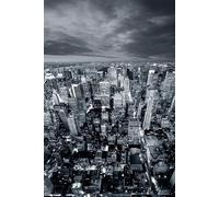 Ville Nocturne en Noir Et Blanc - Puzzle Intellectuel pour Adulte De 1500 Pièces, Adapté pour Une Soirée De Jeu, Un Puzzle Amusant, La Créativité