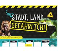 Ville, Pays, Dangereux ! : avec de Nombreuses catégories différentes | Bloc de Jeu avec Plus de 90 modèles colorés et de Nombreuses rubriques différentes