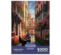 Ville Riverside Puzzle 1000 Pièces Educa Jouet en Bois Cadeau Unique De l'art De La Décoration Jeu Éduchatif Challenge Toy Adultes Et Enfants À Partir De 14 Ans 70x50cm/1000pcs