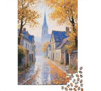 Ville Rurale 1000 Puzzle Jeu D'Intelligence Idée Cadeau Famille Unique Le Paysage Pastoral pour Enfants Et Adultes Photo De Famille De Qualité Supérieure 1000pcs (75x50cm)