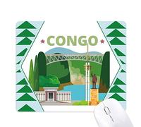 ville statue building - congo tapis de souris green pine tree tapis en caoutchouc