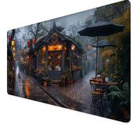 Ville Tapis de Souris XXL 1200 x 600 mm, Rue Tapis Souris Gamer avec Base Anti-Dérapage, Bords Cousus Design, Imperméable Mouse Pad pour Gaming Accessoire Bureau, Decoration Maison, Cadeau 5i-14G