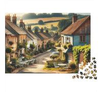 Ville Tranquille Puzzle 1000 Pièces Adultes intéressant Puzzles 1000 Pièces Jeu Éduchatif Décor À La Maison 52x38cm/1000pcs