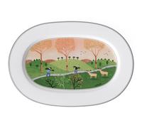 Villeroy & Boch 10-2337-2910 Plat Porcelaine Vert 35,7 x 24,2 x 4,4 cm 1 plat ovale