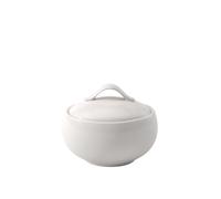 Villeroy & Boch 10-3460-0960 New Cottage Basic Zucker-/ Marmeladendose, 0,45 l, Premium Porzellan in modernem Country-Stil, 2-teilig