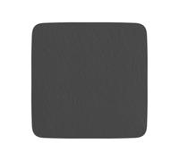 Villeroy & Boch 10-4239-2680 Manufacture Rock Service carré/Gourmet, Plat de présentation Moderne en Porcelaine Premium résistant au Lave-Vaisselle, Noir