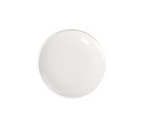 Villeroy & Boch 10-4264-2640 NewMoon Assiette à petit-déjeuner, assiette moderne pour petit-déjeuner, Brunch, gâteau ou dessert en porcelaine de qualité Passe au lave-vaisselle Blanc 24 cm