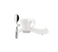 Villeroy & Boch 12-6359-9050 Set Espresso, Porcelaine, Blanc, 28,5 x 25,8 x 1,35 cm