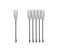 Villeroy & Boch 1263470190 Udine Lot de 6 fourchettes à gâteaux en Acier Inoxydable