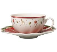 Villeroy & Boch 14 - 8585 - 1201 Tasse de café au lait et soucoupe Toy 's delight, Set de 2 pièces, 300 ml et 19 cm, Porcelaine, multicolore, 3.15 x 8.66 x 6.3 cm