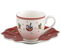 Villeroy & Boch 14 - 8585 - 1411 Tasse à moca ou Espresso avec Soucoupe Toy 's Delight, Set de 2 pièces, 100 ML et 13 cm, Porcelaine, Multicolore, 3.15 x 8.66 x 6.3 cm