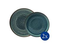 Villeroy & Boch 1951678547 Crafted Breeze Set de table 4 pièces (Gris/bleu)