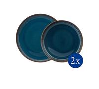 Crafted LIKE Service de table 4pcs Bleu like. by Villeroy & Boch Bleu Taille unique