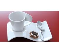 Villeroy & Boch - 4 Tasse Café espresso C/Soucoupe Neuf Vague Café