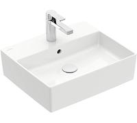 Villeroy & Boch Lavabo Memento 2.0 4A075001 rectangulaire 50x42 cm trop-plein 1 trou robinet blanc