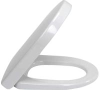 Villeroy & Boch 9M69S101 Siège de WC Subway 2,0 Compact SC +QR avec fonction de fermeture douce, blanc, 38,5 x 34,1 x 7,5 cm