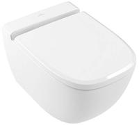 Villeroy & Boch Abattant WC Antheus 8M18S1 Blanc, Charnières en acier inoxydable, SoftClosing, Céramique alpine blanche