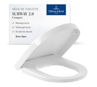 SiÃšge de WC compact 9M69Q1 pour le mÃ©tro 2.0 de Villeroy &amp Boch avec fonction Quick Release - 9M69Q101