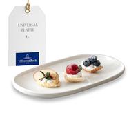 Villeroy & Boch - Afina plateau universel, assiette à servir polyvalente pour aliments, résistant au lave-vaisselle et au micro-ondes, en porcelaine premium fabriqué en Allemagne, blanc