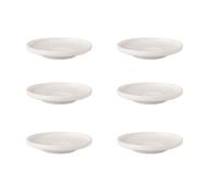 Villeroy & Boch Afina Set 6 Soucoupes Espresso Blanc