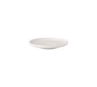 Villeroy & Boch - Sous-tasse à café Afina en porcelaine premium, sous-verre pour tasses à café, Fabriquée en Allemagne, compatible lave-vaisselle et micro-ondes, empilable, blanche