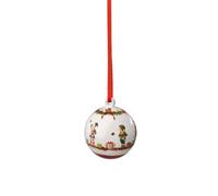 Villeroy & Boch - Annual Christmas Edition 2026 Boule de l’année 6,5 x 8 cm Multicolore, pièce de Collection de Noël, édition limitée, détails dorés, décoration de Noël, déco Noël, Porcelaine Premium