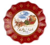 Villeroy & Boch Annual Christmas Edition Assiette 2018, 24 cm, Porcelaine, Rouge