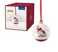 Villeroy & Boch - Annual Christmas Edition, Ornement, Boule, édition de l’année 2024, Porcelaine Premium, pièce de Collection Exclusive, 6,5 x 6,5 x 8 cm