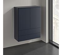 Villeroy & Boch Antao haut de table K47000HG 2 portes, 814 x 1039 x 356 mm, façade sans structure, laque mate bleu nuit / laque mate bleu nuit
