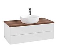 Villeroy & Boch V&B Meuble sous lavabo sans structure de façade Antao 100x36x50cm, HL, WBP w. wal, blanc brillant Lac Quantité:1