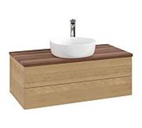 Villeroy & Boch V&B Meuble sous lavabo sans structure de façade Antao 100x36x50cm, HL, WBP w. wal, hon. Oa Quantité:1