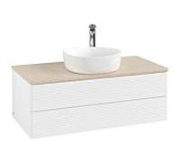 Villeroy & Boch Antao meuble sous vasque 1000x360x500mm K20153MT avec structure FK/AP: MT/3