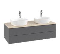 Villeroy & Boch Antao meuble sous vasque 1200x360x500mm L24153GK avec éclairage avec structure FK/AP: GK/3