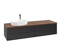 Villeroy & Boch V&B Meuble sous lavabo sans structure de façade Antao 160x50cm, HL, WBP w. wal, bla m Lac Quantité:1