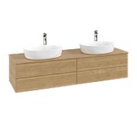 Villeroy & Boch V&B Meuble sous lavabo sans structure de façade, éclairage Antao 160x50cm, H I P, couleur WBP hon. Oa, hon. Oa Quantité:1